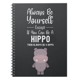 Süße Nilpferd-Geschenke Hippopotamus Lustige Tiere Notizblock