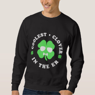 Süße Notaufnahme-Krankenschwester St. Patricks Day Sweatshirt