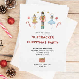 Süße Nussknacker-Weihnachtsfeier Feiertagskarte