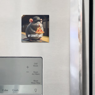 Süße NYC Pizza-Ratte U-Bahn-Legende Magnet