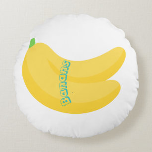 Süße Obstkunst / Tropisches Food-Aesthetic Rundes Kissen
