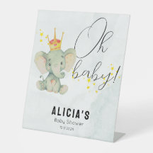 Süße Oh Baby Geschenksfeier für Neugeborenes mit E
