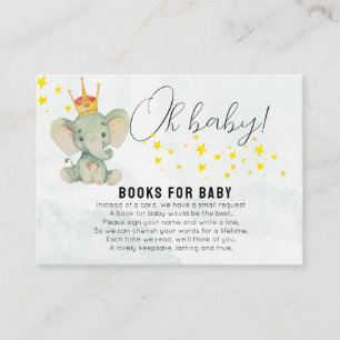 Süße OhBaby Geschlechtsneutrale Elefanten-Bücher f Begleitkarte
