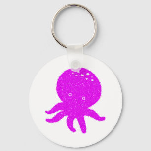 Süße Oktopus-Cartoon-Alt-Druck-Papier Schlüsselanhänger