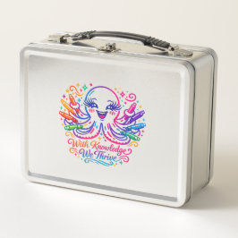 Süße Oktopus-Rucksack-Schul-Lunchbox Metall Brotdose