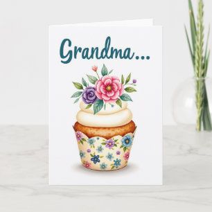 Süße Oma Dessertkarte Karte