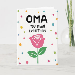 Süße Oma, du bedeutest alles Karte