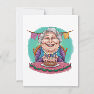 Süße Oma Geburtstagstorte Geschenk Mitteilungskarte