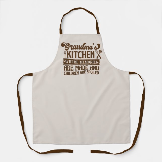 Süße Oma Küchen Wortkunst  Schürze (Vorderseite)