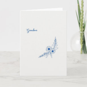 Süße Oma-Script-Karte Karte