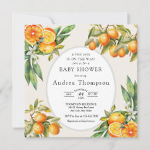 Süße | Orange Babyparty