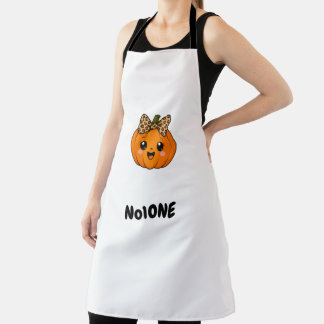 Süße Orange Kleine Kürbis Halloween Anpassen Name Schürze