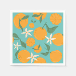 Süsse Orange Mandarin Mandarine Clementine Serviette