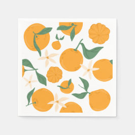 Süsse Orange Mandarin Mandarine Clementine Serviette
