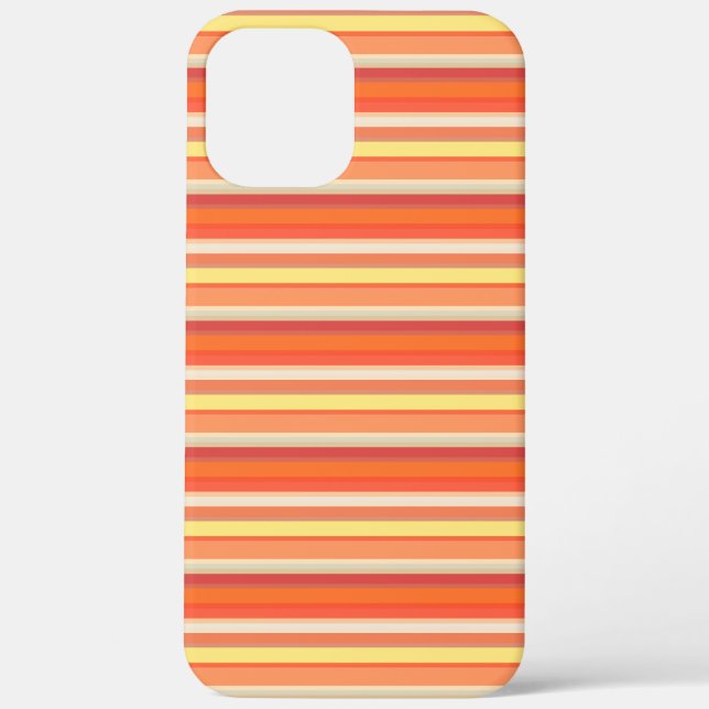 Süße orange-rote Streifen Case-Mate iPhone Hülle (Rückseite)