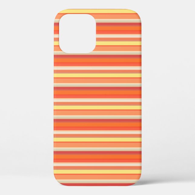 Süße orange-rote Streifen Case-Mate iPhone Hülle (Rückseite)