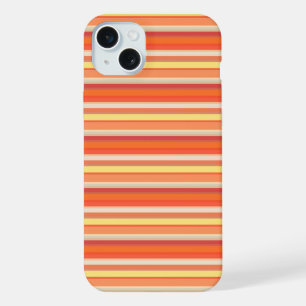 Süße orange-rote Streifen iPhone 15 Plus Hülle