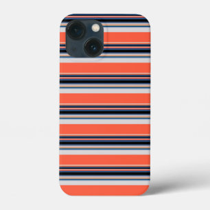 Süße orangeblaue Streifen Case-Mate iPhone Hülle
