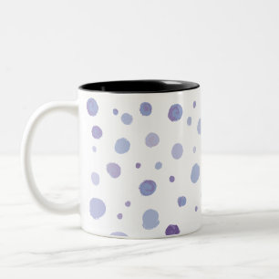 Süße organische Pinselstrich-Punkt-Kunst Zweifarbige Tasse