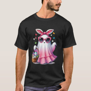 Süße Oster-Geister-Hasen-Ohren Oster-Schleife-Blum T-Shirt