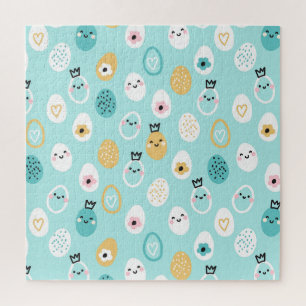 Süße Ostereier Muster Kawaii Pastell Eier