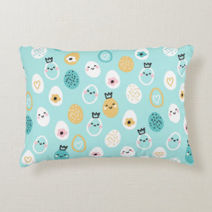Süße Ostereier Muster Kawaii Pastell Eier Dekokissen