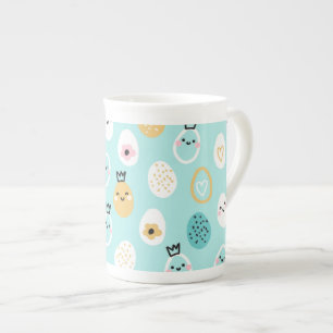 Süße Ostereier Muster Kawaii Pastell Eier Prozellantasse