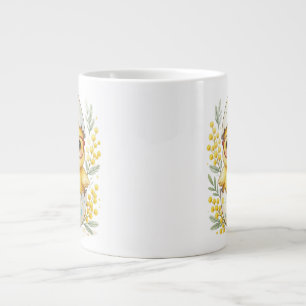 Süße Osterglaschenchecker Mimosa-Blüte Jumbo-Tasse