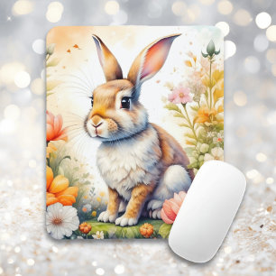 Süße Ostergrüße Vintage-Hase Mousepad