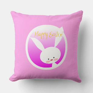 Süße Osterhase in Pastellfarben Frohe Ostern Kissen