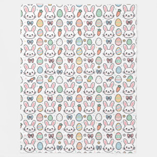Süße Osterhasen-Babydecke Fleecedecke