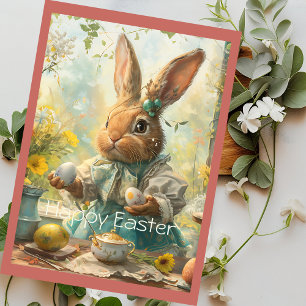 Süße Osterhasen-Ostergrüße Feiertagskarte