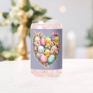 Süße Osterhasen und Küken Pastell Cottagecore Dosenglas