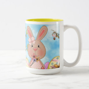 Süße Osterhasen Zweifarbige Tasse
