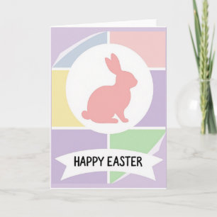 Süße Osterkarte mit Häschen im Frühling Karte