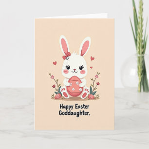 Süße Osterkarte mit Häschen Karte