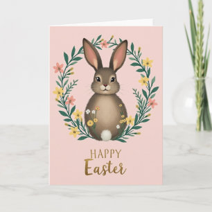 Süße Osterkarte mit Häschen Karte