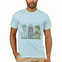 Süße Osterkatzen mit Hasenohren, Blumen & Osterei