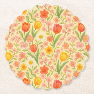 Süße Ostern-/Frühling-muster Blumen Untersetzer
