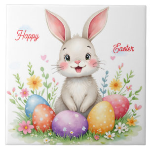 Süße Ostern Hasen und Eier Moderne Kollektion Fliese