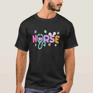 Süße Ostern Krankenschwester Hasenohren Frohen O T-Shirt
