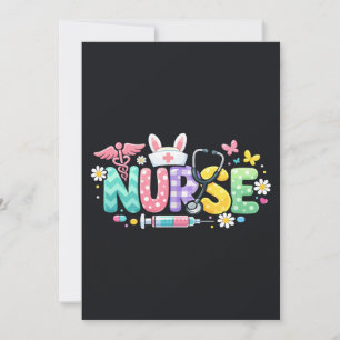Süße Ostern-Krankenschwester Medizinischer Humor Einladung