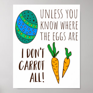 Süße Ostern-Wortspiel Lustige Zitat Sagen Doodle C Poster