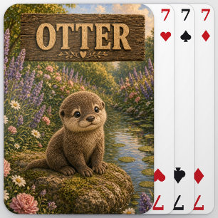 Süße Otter-Baby-Geschichtenbuch-Nursery-Tier Spielkarten
