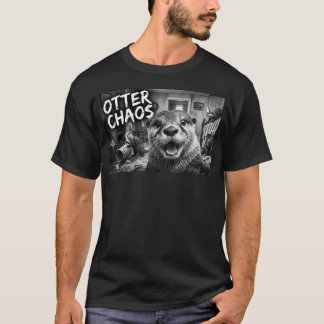 Süße Otter-Chaos-Tier-Selfie T-Shirt