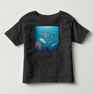 Süße Otterfamilie Walbus Abenteuer Unterwasser Kleinkind T-shirt