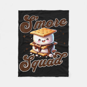 Süße Outdoor-S'more-Squad-Camping-Familien-Matchin Fleecedecke