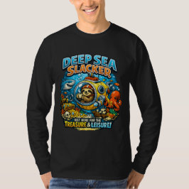Süße Ozean-Abenteuer-Humor, Lustige Faultier-Tauch T-Shirt