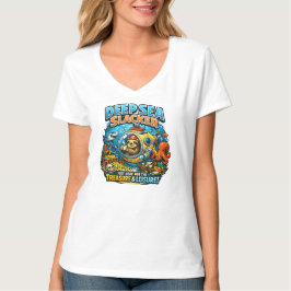Süße Ozean-Abenteuer-Humor, Lustige Faultier-Tauch T-Shirt