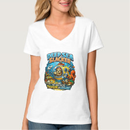 Süße Ozean-Abenteuer-Humor, Lustige Faultier-Tauch T-Shirt
